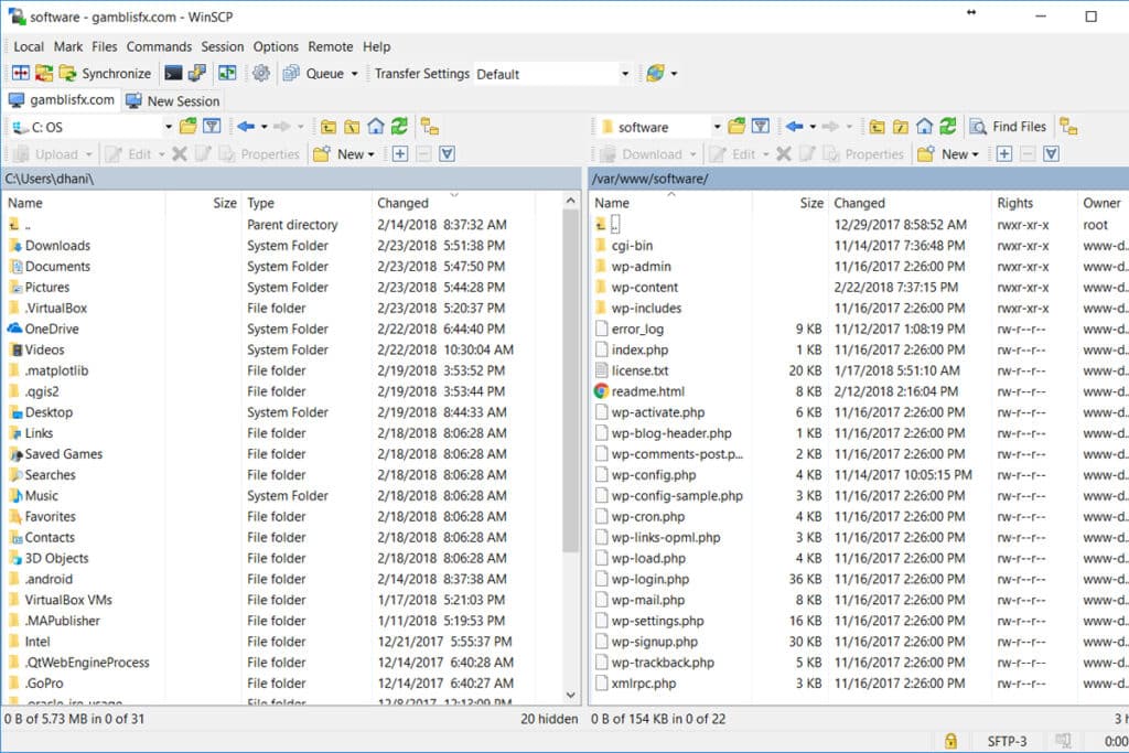 WinSCP